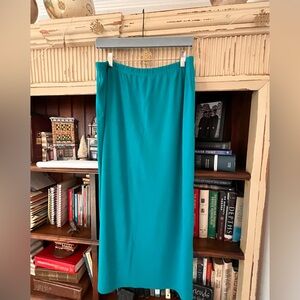 Elegant Turquoise Maxi Skirt • 34 inches long